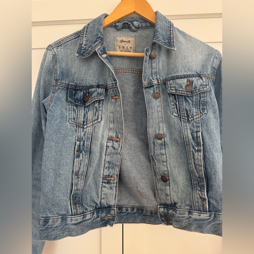Denim&Co Light Blue Jean Jacket Size 4
